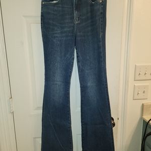 Good American Good Legs high rise flare jeans.  Size 29. Never worn!